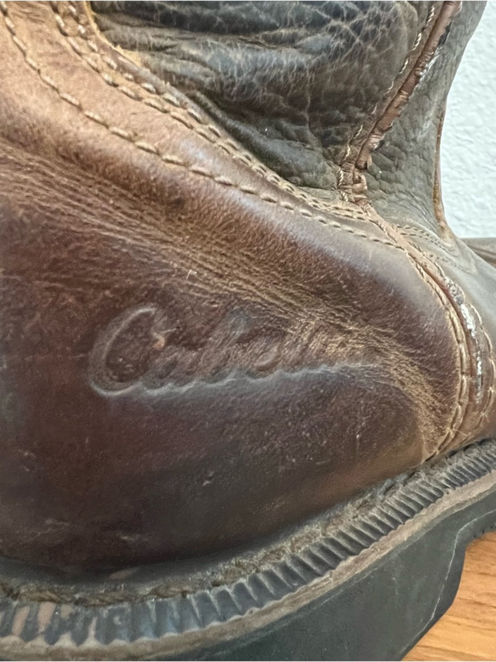 Cabela’s Pinedale Square Toe Western Work Boots Rugged Cowboy Gorpcore 8.5 - Picture 4 of 6